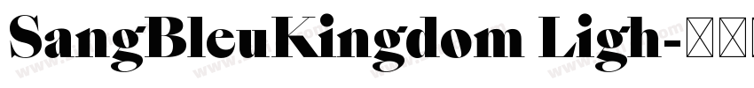 SangBleuKingdom Ligh字体转换